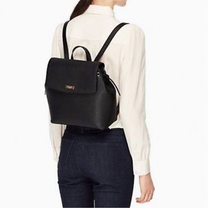 KATE SPADE Laurel Way Jessie Backpack - Black Leather